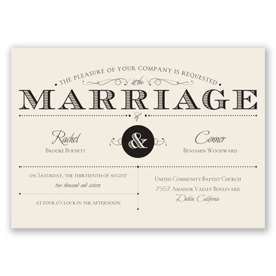 Dapper Day - Black - Invitation