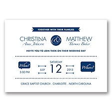Modern Romance - Marine - Invitation