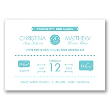 Modern Romance - Pool - Invitation