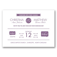 Modern Romance - Wisteria - Invitation