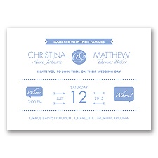 Modern Romance - Bluebird - Invitation