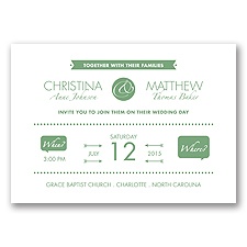 Modern Romance - Clover - Invitation