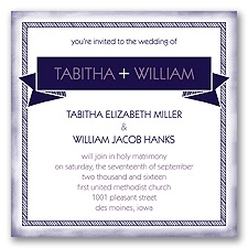 Brilliant Banner - Lapis - Invitation
