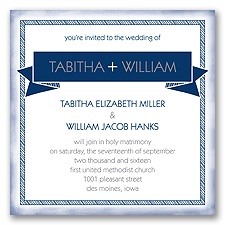 Brilliant Banner - Marine - Invitation