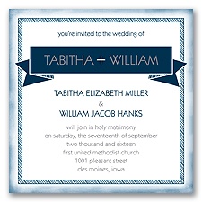 Brilliant Banner - Peacock - Invitation