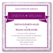 Brilliant Banner - Sangria - Invitation