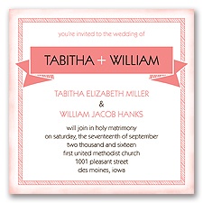 Brilliant Banner - Coral Reef - Invitation