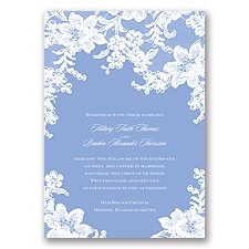 Lace Fantasy - Bluebird - Invitation