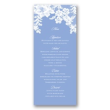 Lace Fantasy - Menu Card