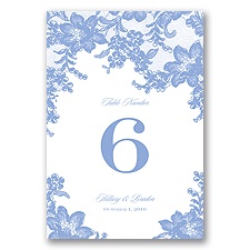 Lace Fantasy - Table Number Card