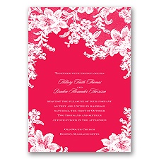 Lace Fantasy - Poppy - Invitation