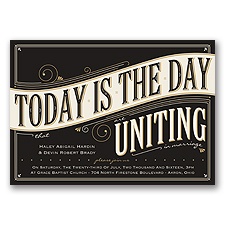 Today is the Day - Black - Invitation
