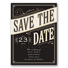 Today is the Day - Black - Save the Date