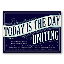 Today is the Day - Lapis - Invitation