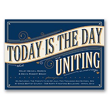 Today is the Day - Marine - Invitation