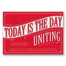 Today is the Day - Poppy - Invitation