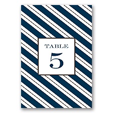 Formal Stripes - Table Number