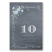 Rustic Bouquet - Bluebird - Table Number