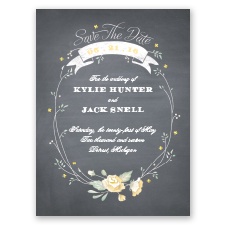 Rustic Bouquet - Canary - Save the Date