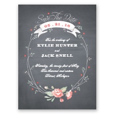 Rustic Bouquet - Coral Reef - Save the Date