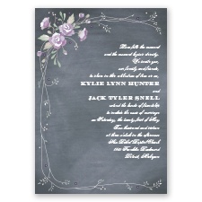 Rustic Bouquet - Wisteria - Invitation