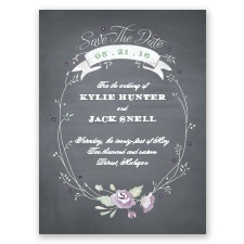Rustic Bouquet - Wisteria   - Save the Date