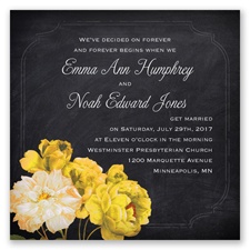 Ravishing Roses - Canary - Invitation