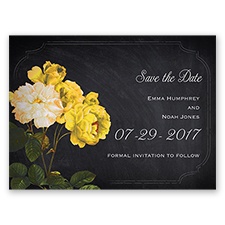Ravishing Roses - Canary - Save the Date