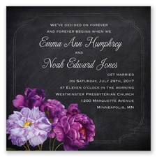 Ravishing Roses - Sangria - Invitation