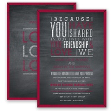 Pretty Proclamation - Apple - Invitation