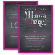 Pretty Proclamation - Begonia - Invitation