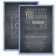 Pretty Proclamation - Bluebird - Invitation