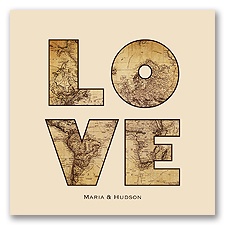 Global Romance - Chocolate - Invitation
