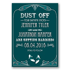 Dancing Shoes - Gem - Save the Date Postcard