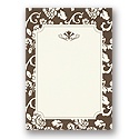 Floral Border on Ecru invite  - DIY Invitation Kit