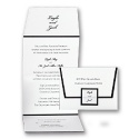 Black and White Border Seal and Send - Invitation