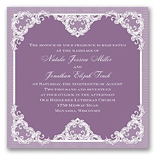 Love Lace - Wisteria - Invitation