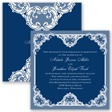 Love Lace - Marine - Invitation