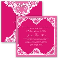 Love Lace - Watermelon - Invitation