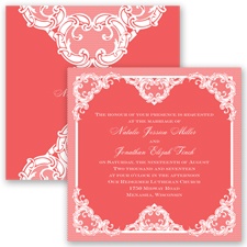 Love Lace - Guava - Invitation