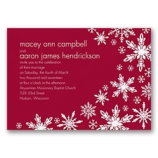 Snowflake Melody - Apple - Invitation