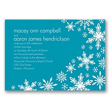 Snowflake Melody - Malibu - Invitation
