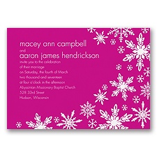 Snowflake Melody - Begonia - Invitation