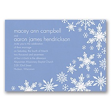Snowflake Melody - Bluebird - Invitation