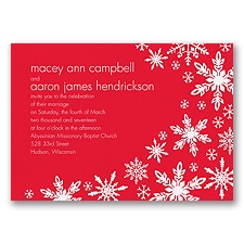 Snowflake Melody - Poppy - Invitation