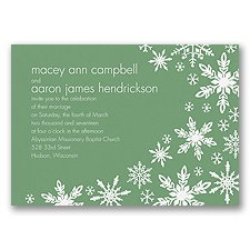 Snowflake Melody - Clover - Invitation