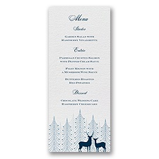 Winter Majesty  - Menu Card