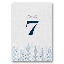 Winter Majesty - Table Number