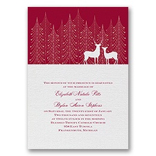Winter Majesty - Apple - Invitation