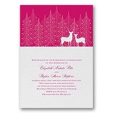 Winter Majesty - Watermelon - Invitation